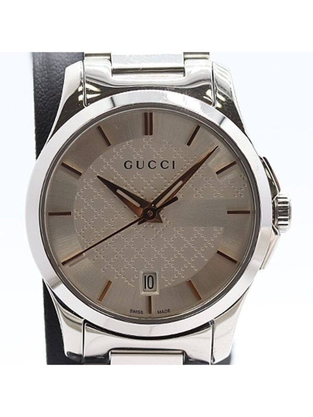 Gucci 126.5 Date Silver Dial Watch